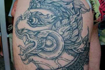 Spirit tattoo on the arm