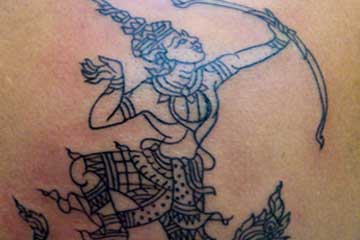 Thai motif tattoo